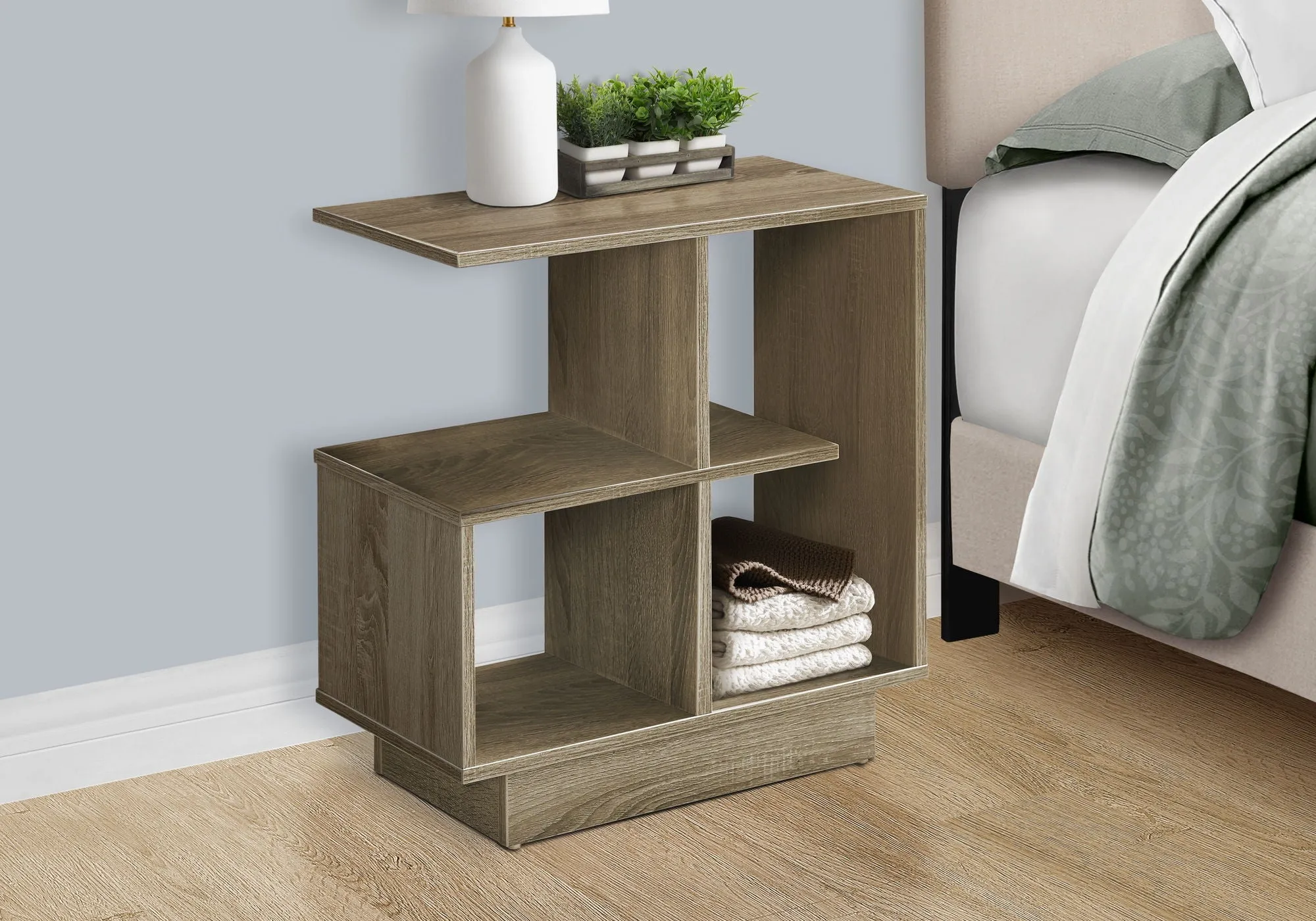 Accent Side Table, Narrow, Small, 3 Tier, Contemporary & Modern by Couch.com