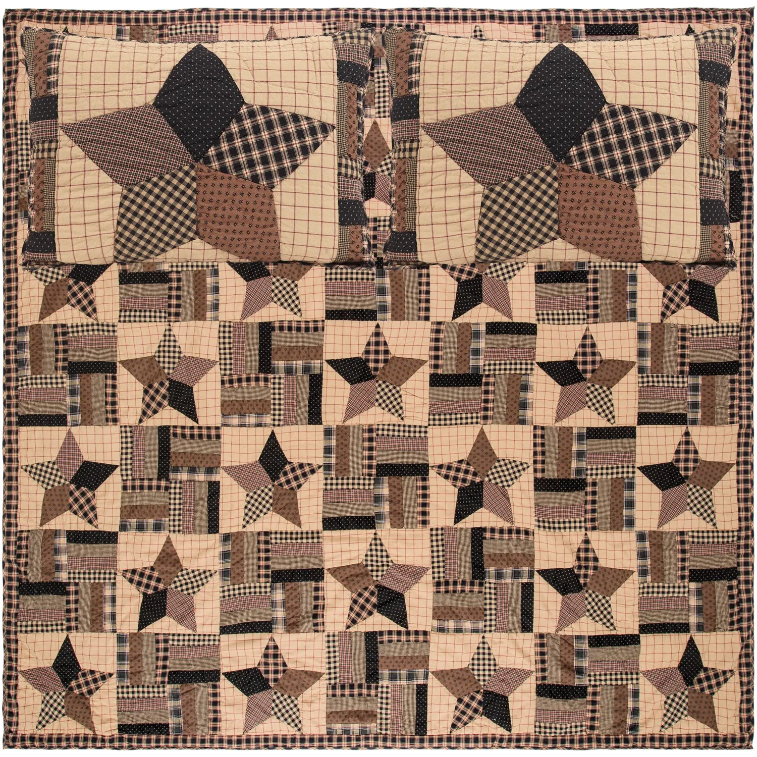 Bingham Star Quilt Set, Quilt w/ Sham