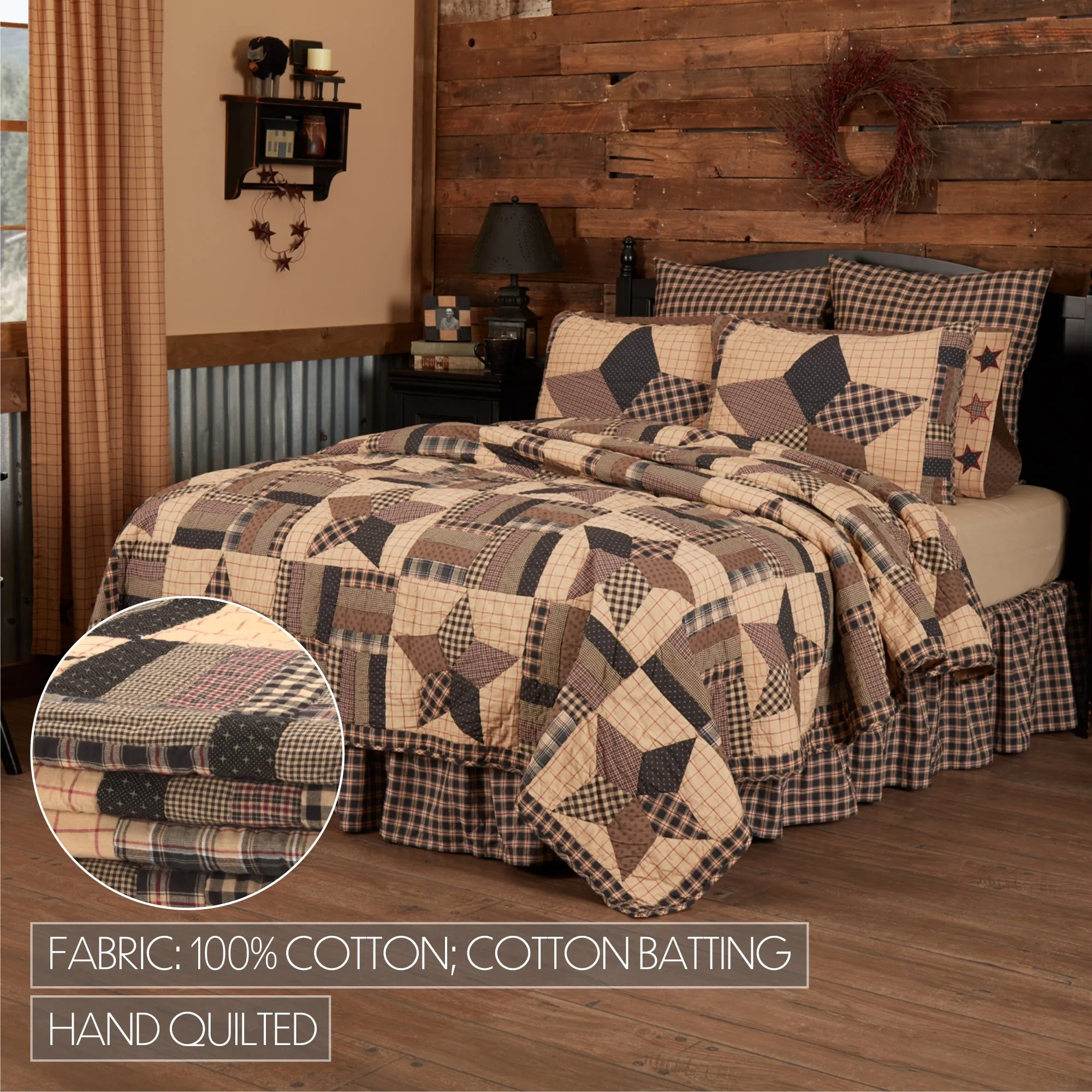 Bingham Star Quilt Set, Quilt w/ Sham