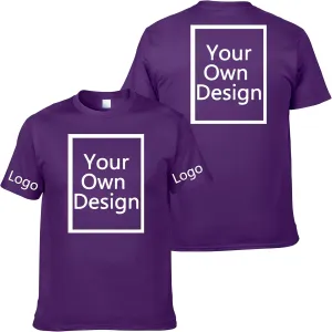 Custom Family T Shirts  Personalized Cotton Tees for Men/Women, Design Your Own, Add Text or Image, Front & Back Print