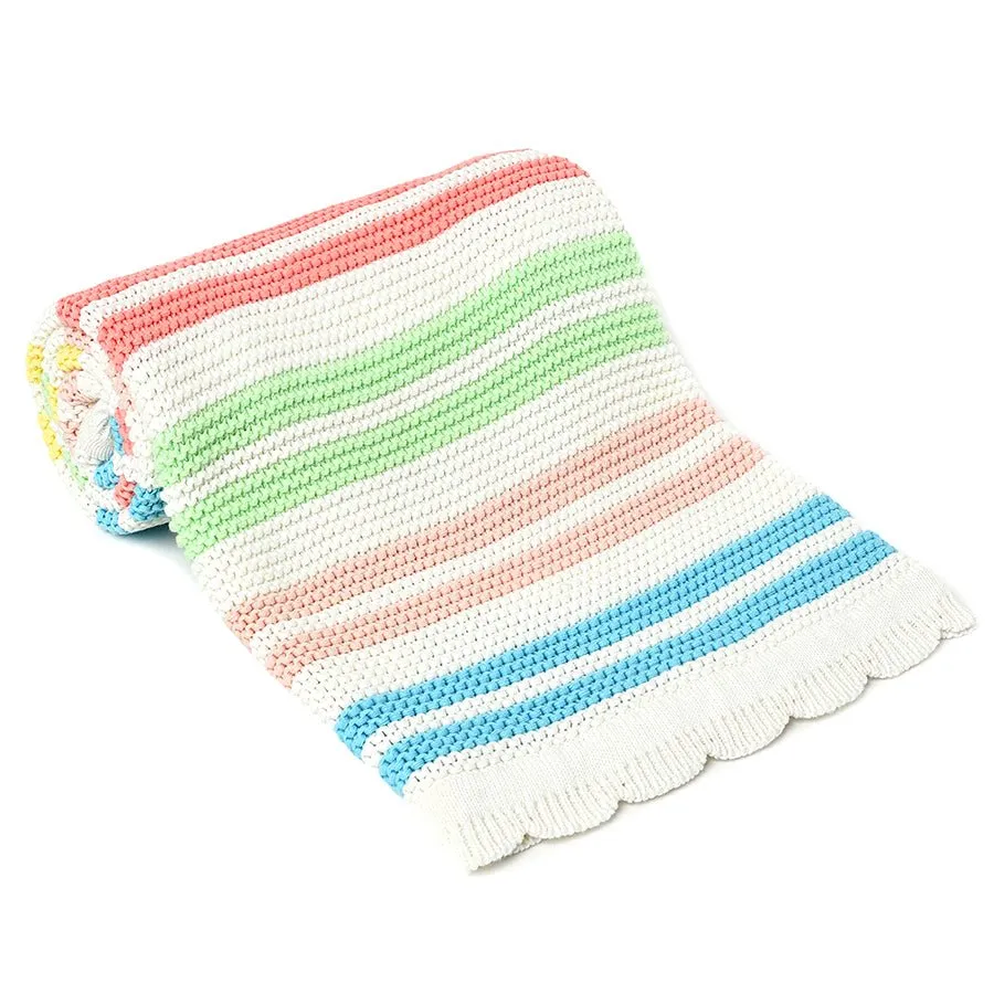 Farm Friends Purl Knitted Blanket
