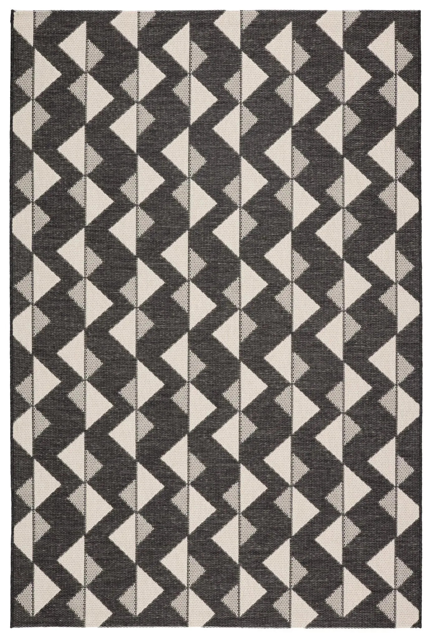 Fresno FSN01 Black/Cream Rug
