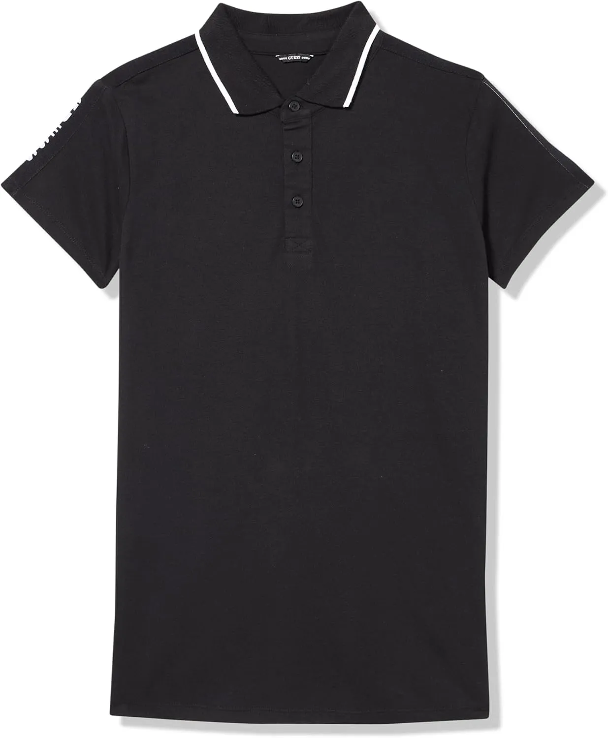 GUESS Boys' Organic Cotton Polo with Taping