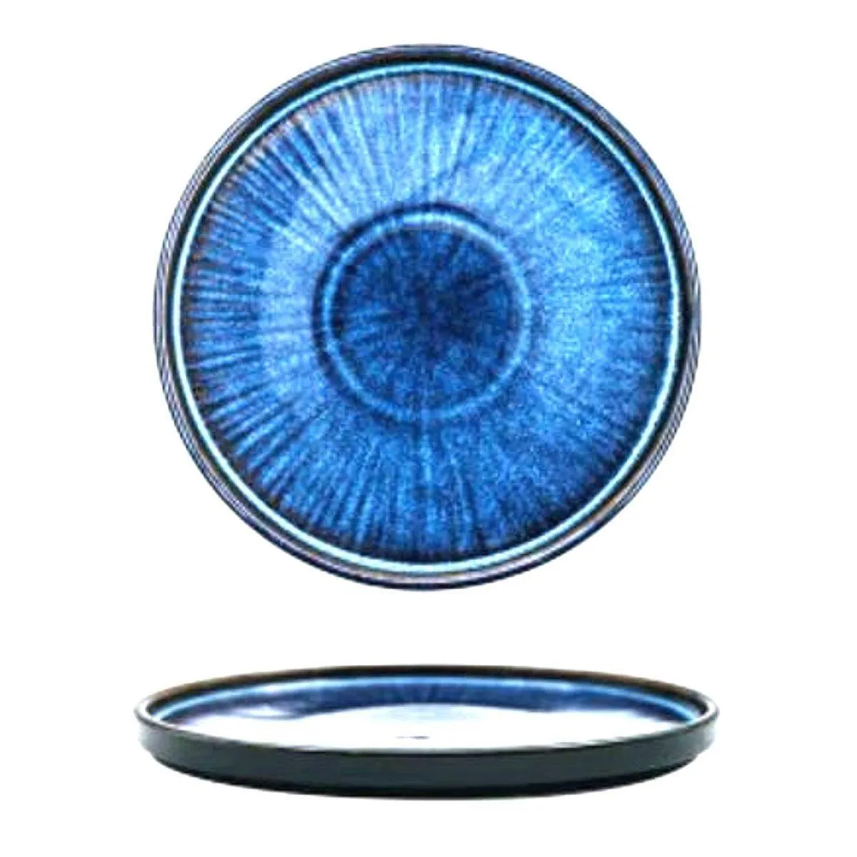 Handmade Blue Plate Sets - 25.5cm (4 Pcs Set)