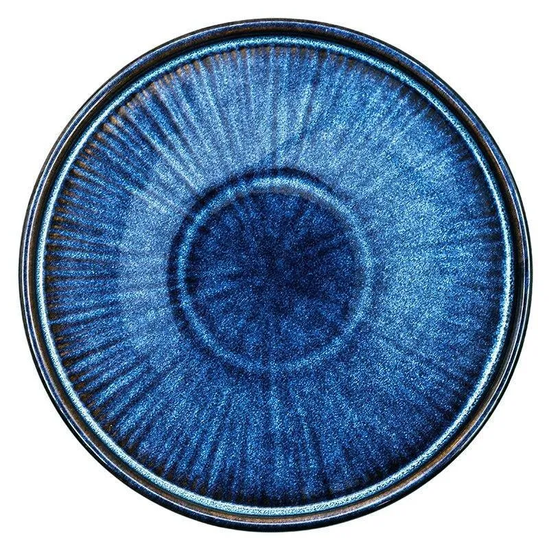 Handmade Blue Plate Sets - 25.5cm (4 Pcs Set)