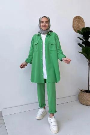 Ka Hijab Women's Soft Green Set Hijabs