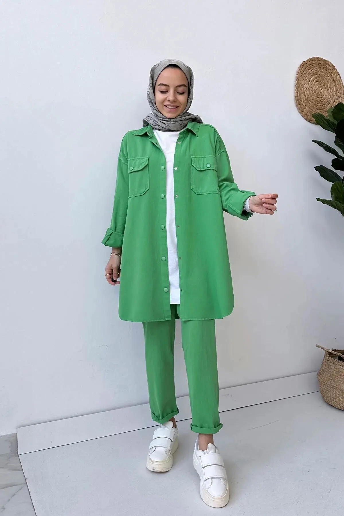 Ka Hijab Women's Soft Green Set Hijabs