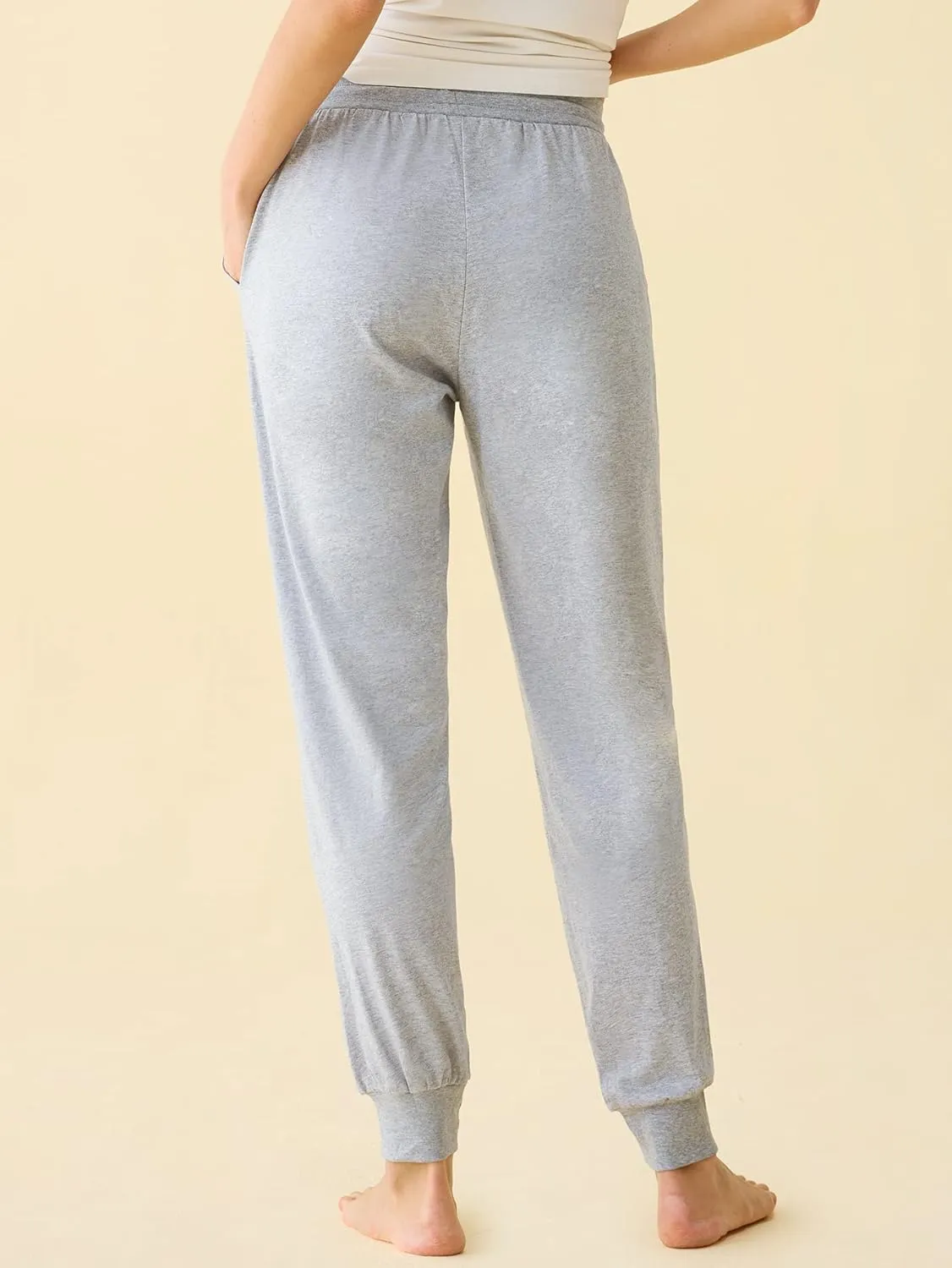 Latuza Women's Cotton Pajama Joggers Knit Lounge Pants