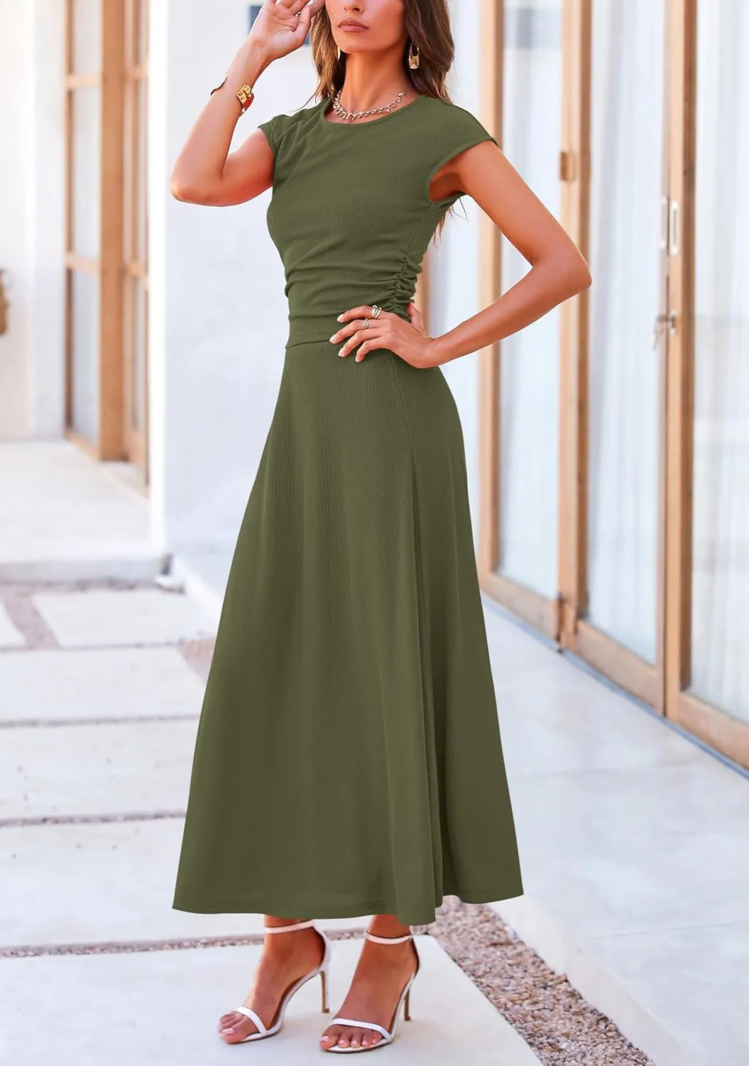 PRETTYGARDEN Summer Two Piece Skirt Set for Women 2025 Dressy Casual Knit Matching Travel Spring Vacation Lounge Outfits