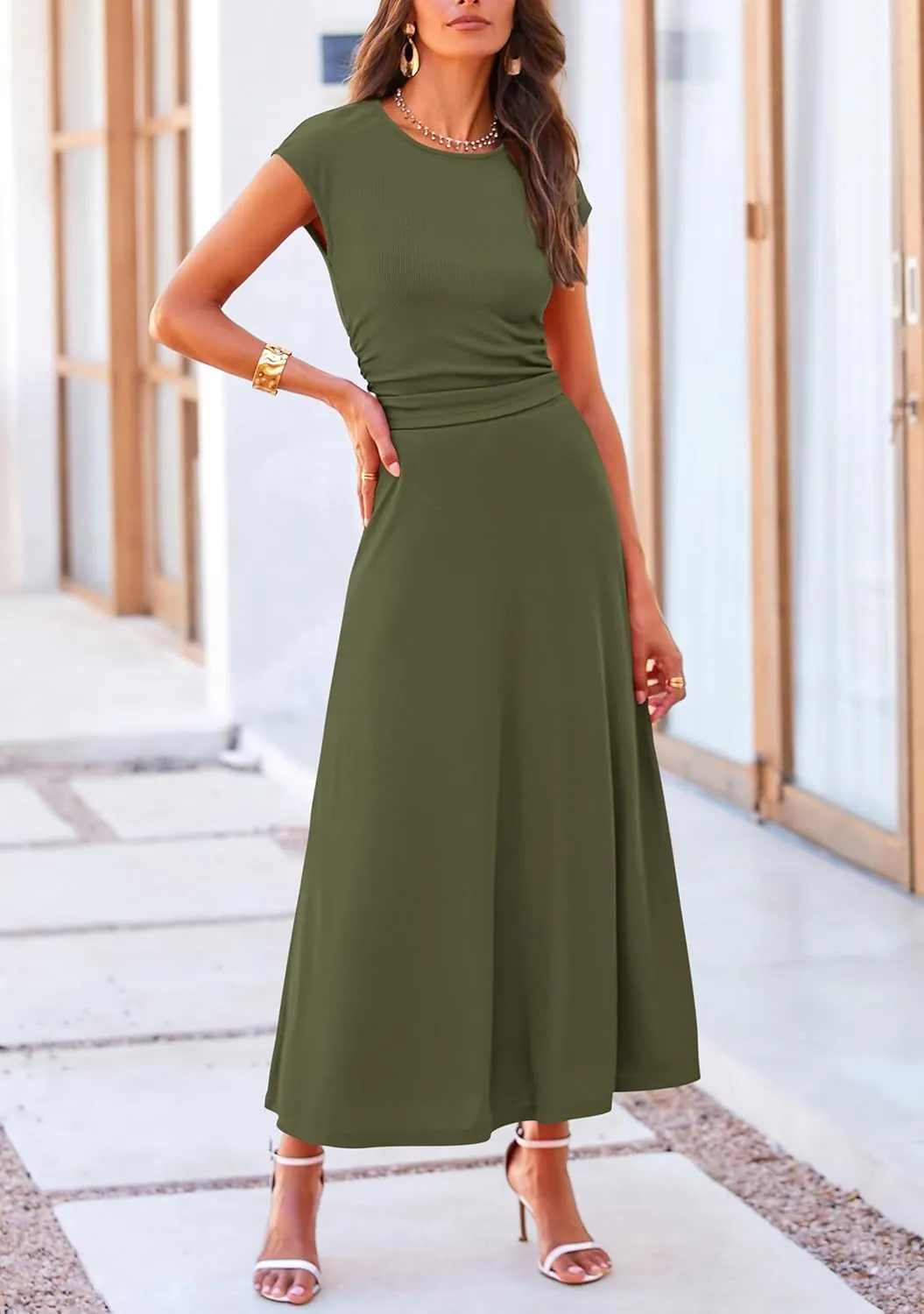 PRETTYGARDEN Summer Two Piece Skirt Set for Women 2025 Dressy Casual Knit Matching Travel Spring Vacation Lounge Outfits