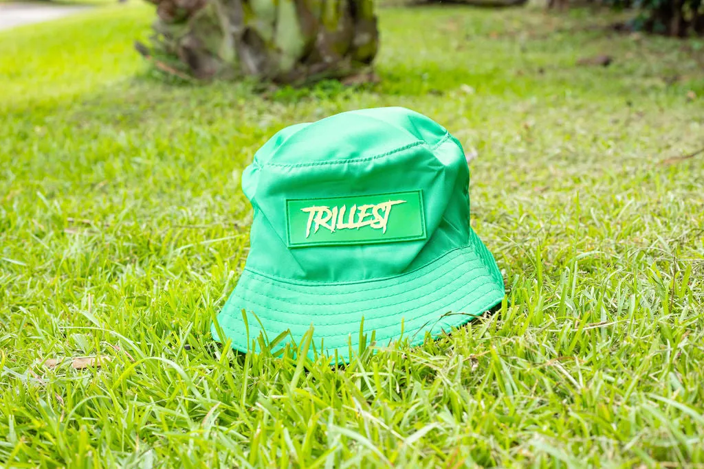 Rubber Patch Logo Bucket Hat - Green