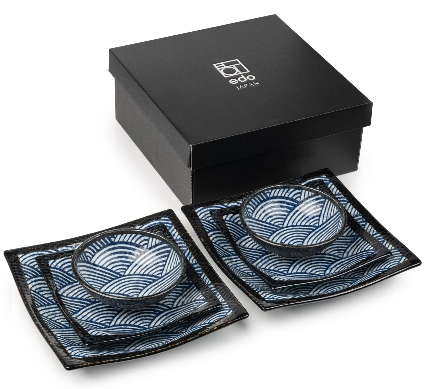 Seikaiha 6pce Japanese Dinner Gift Set