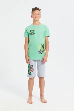 Senior Boys Minecraft Printed Casual Set (2 Piece)