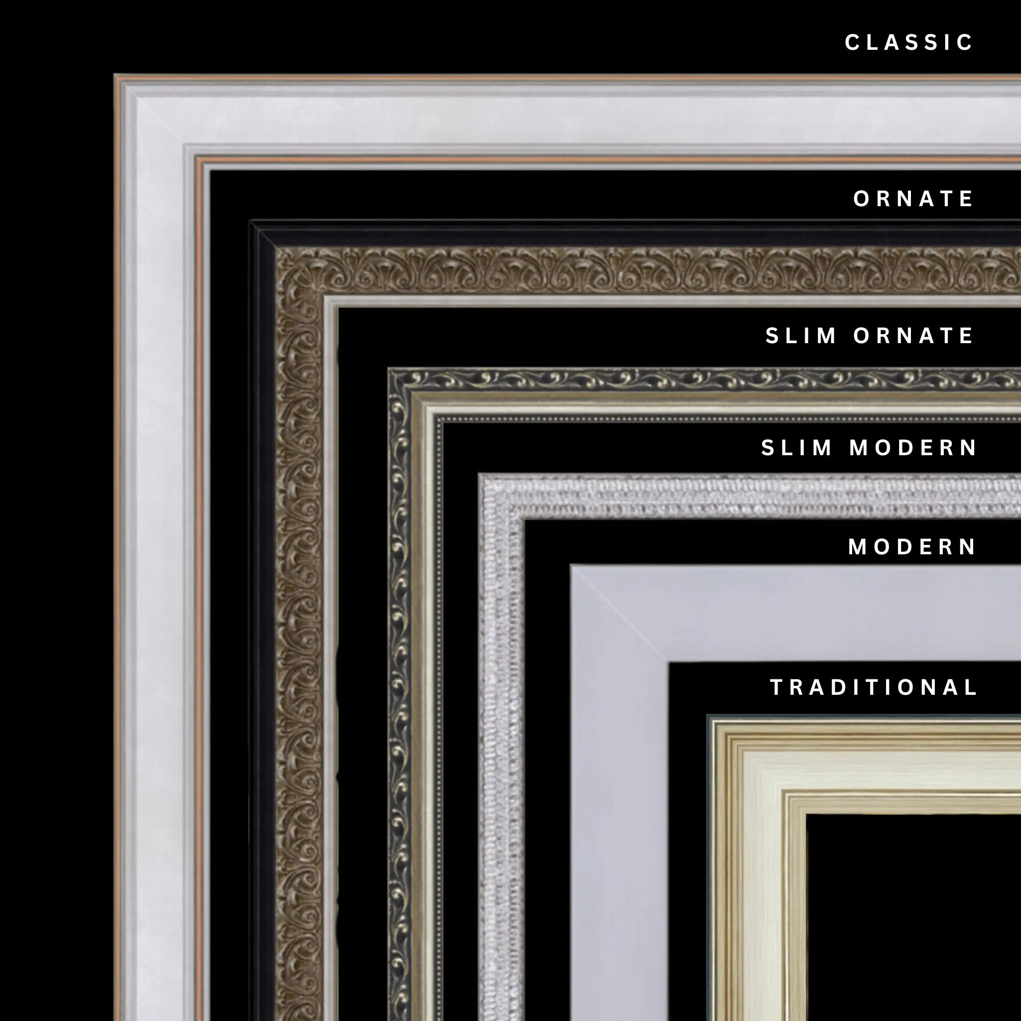 Silver 22x20 Picture Frame Ornate Traditional Classic Antique