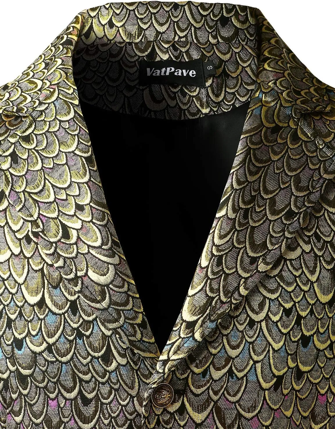 VATPAVE Mens Victorian Suit Vest Steampunk Gothic Waistcoat