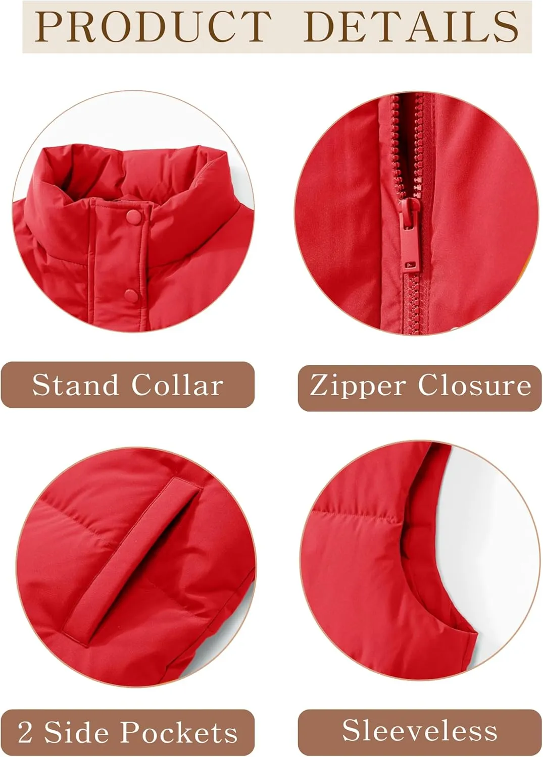 YUCOLEN Down Puffer Vest for Women Lightweight Warm Sleeveless Puffer Jacket 2024 Women Winter Trendy Puffy Vests